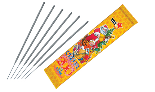  Бенгальские свечи 6 шт 200 мм в пакете  в Рязани